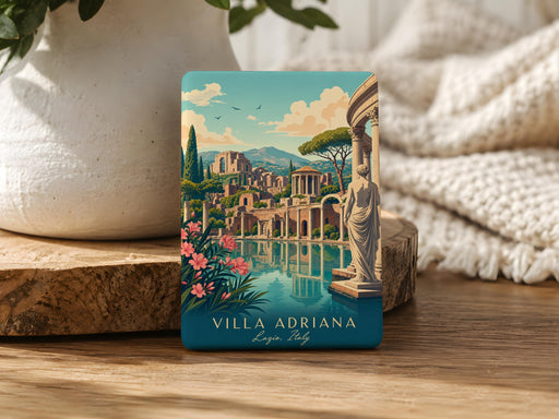 Villa Adriana Fridge Magnet, Hadrian’s Villa Tivoli Italy Souvenir, Ancient Roman Ruins Landmark Travel Keepsake Magnet