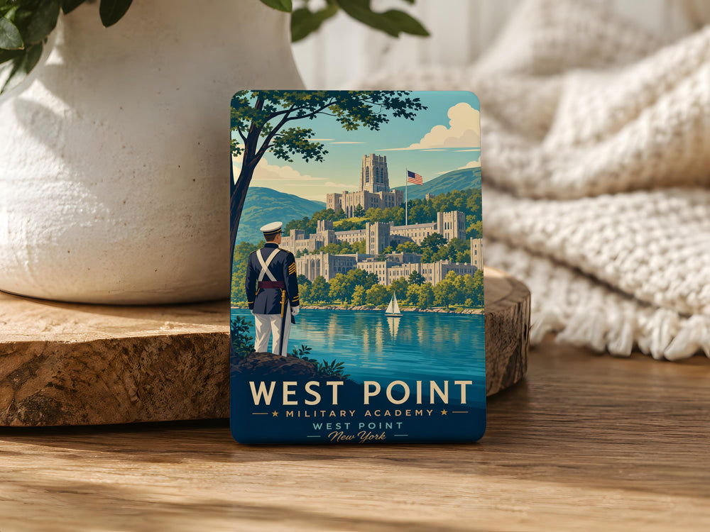 West Point Military Academy Fridge Magnet, US Army Cadet School Souvenir Magnet, West Point New York Refrigerator Magnet