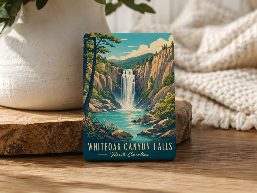 Whiteoak Canyon Falls Fridge Magnet, Waterfall Trail Souvenir, Shenandoah National Park Virginia Keepsake Magnet