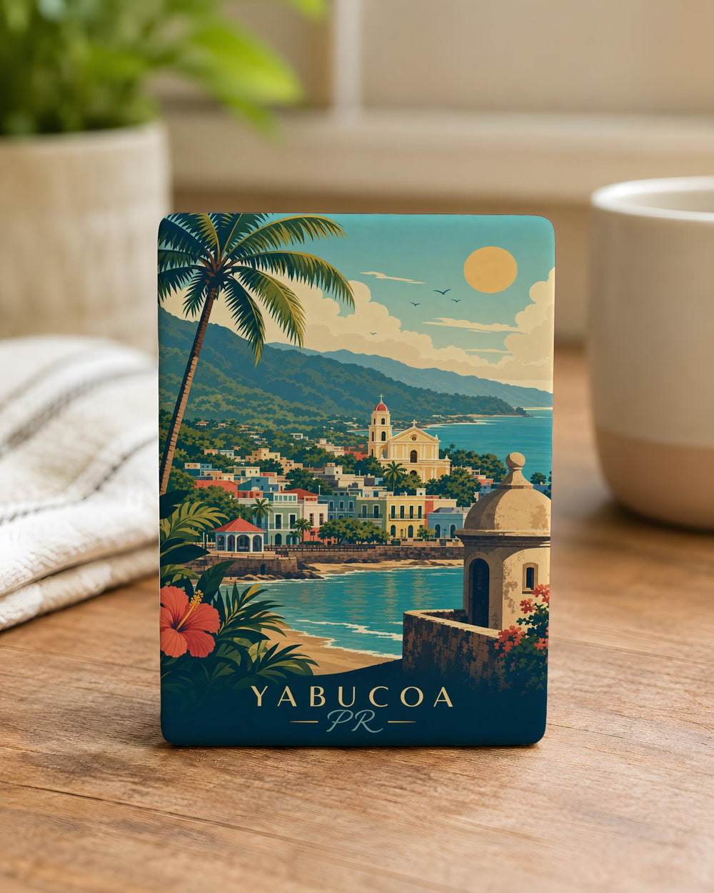 Yabucoa PR Fridge Magnet, Yabucoa Puerto Rico Souvenir Magnet, Puerto Rico Travel Gift, Caribbean Island Keepsake Magnet