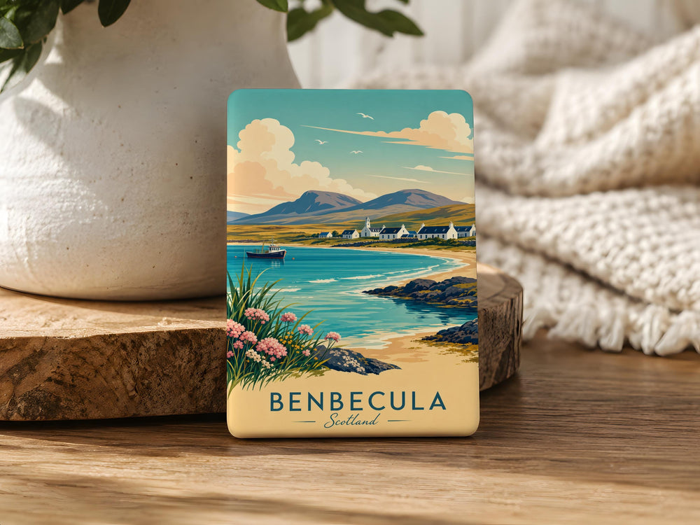 Benbecula Scotland Fridge Magnet, Outer Hebrides Souvenir Magnet, Scottish Island Travel Keepsake Magnet