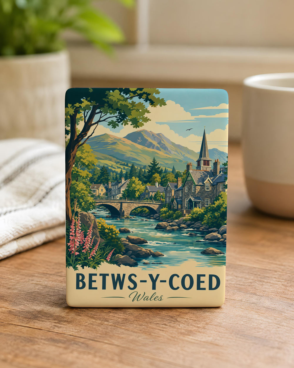 Betws-y-Coed Fridge Magnet, Wales Travel Souvenir, Snowdonia Village Landmark Keepsake, Welsh Gift, UK Destination Magnet