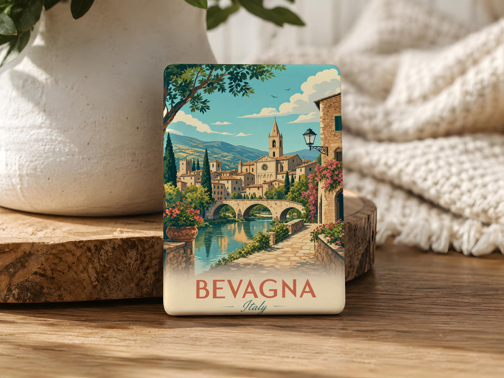 Bevagna Italy Fridge Magnet, Bevagna Umbria Souvenir Magnet, Italian Travel Keepsake, Bevagna Town Landmark Gift