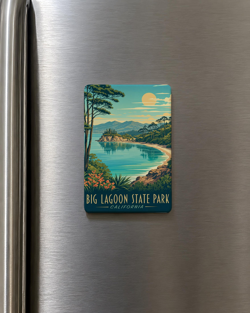 Big Lagoon State Park Fridge Magnet, Florida State Park Souvenir, Coastal Lagoon Nature Travel Keepsake Magnet