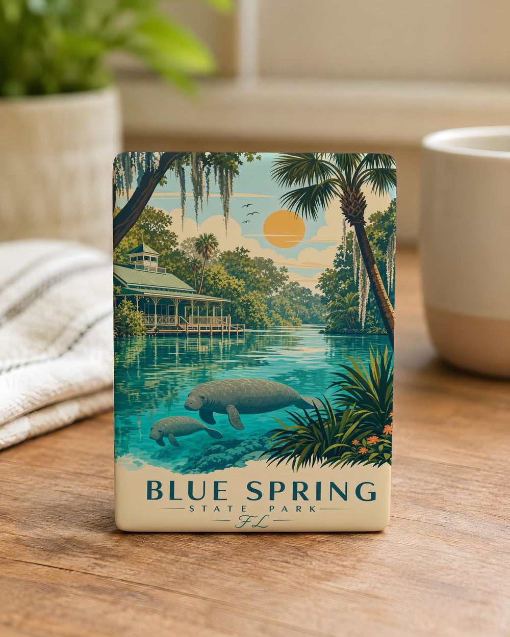 Blue Spring State Park Florida Fridge Magnet, Blue Spring State Park Souvenir Magnet, Florida State Park Travel Magnet