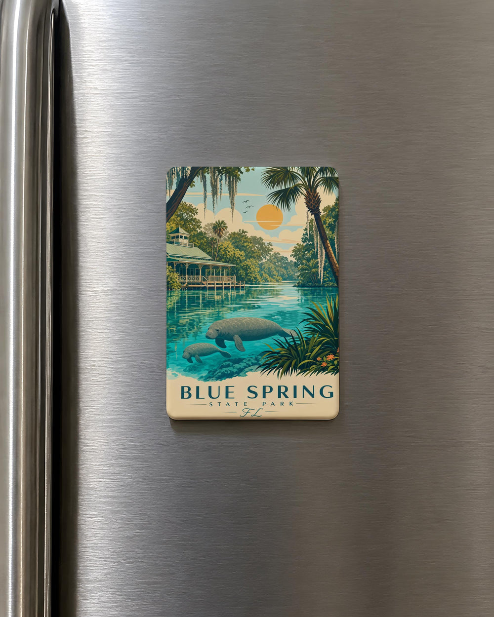 Blue Spring State Park Florida Fridge Magnet, Blue Spring State Park Souvenir Magnet, Florida State Park Travel Magnet
