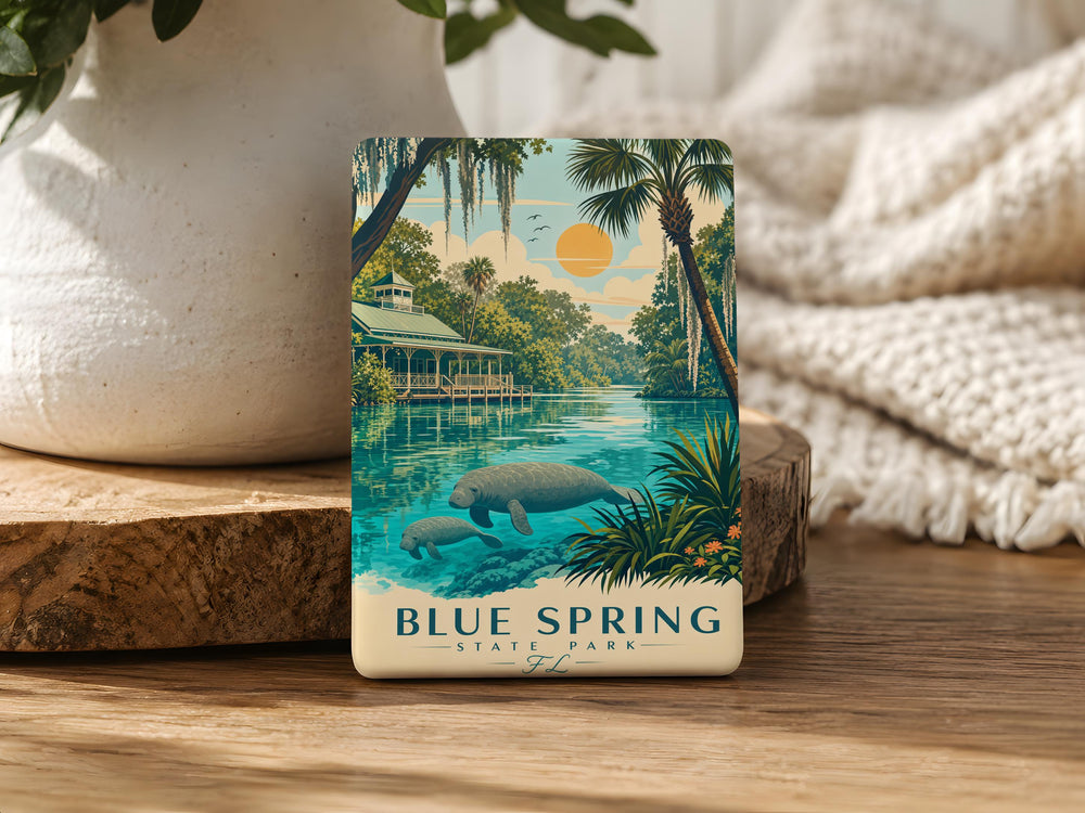 Blue Spring State Park Florida Fridge Magnet, Blue Spring State Park Souvenir Magnet, Florida State Park Travel Magnet