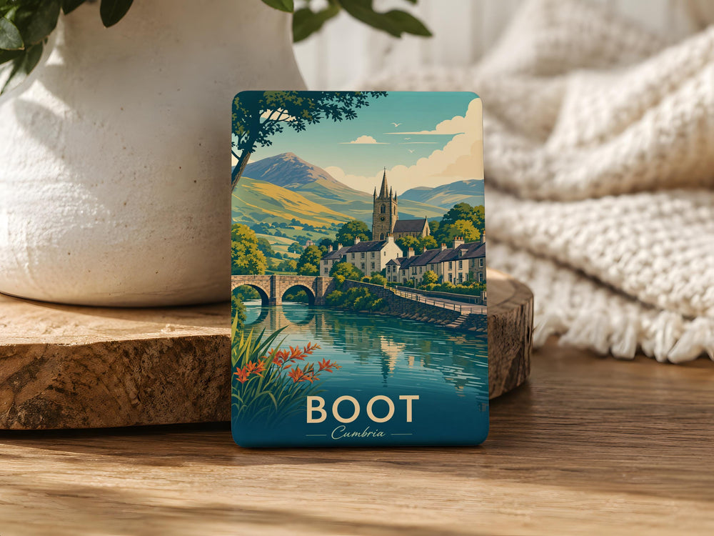 Cumbria Boot Fridge Magnet, Lake District Hiking Boot Souvenir Magnet, England Outdoor Travel Gift