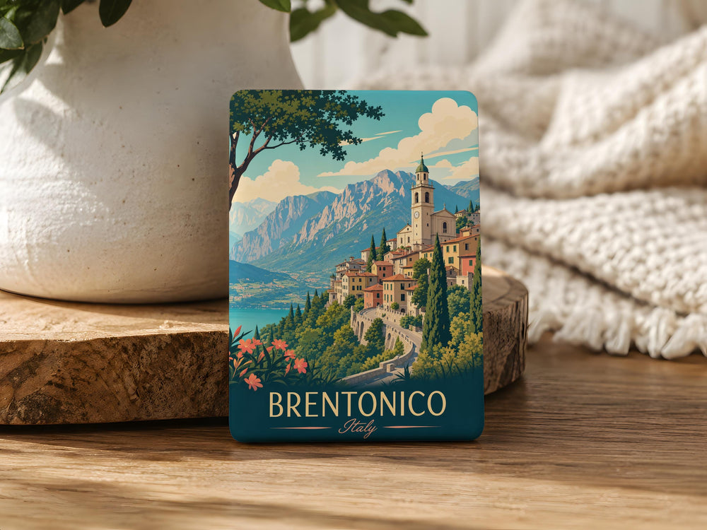 Brentonico Italy Fridge Magnet, Brentonico Souvenir Magnet, Italy Travel Gift, Italian Mountain Town Keepsake Magnet