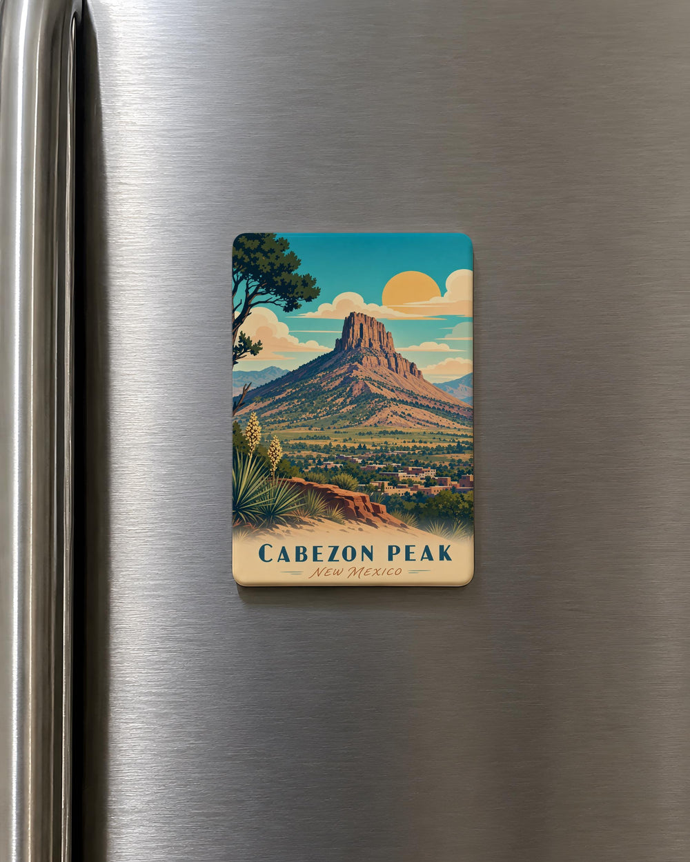 Cabezon Peak Fridge Magnet, New Mexico Mountain Landmark Souvenir Magnet, Cabezon Peak Travel Gift Magnet