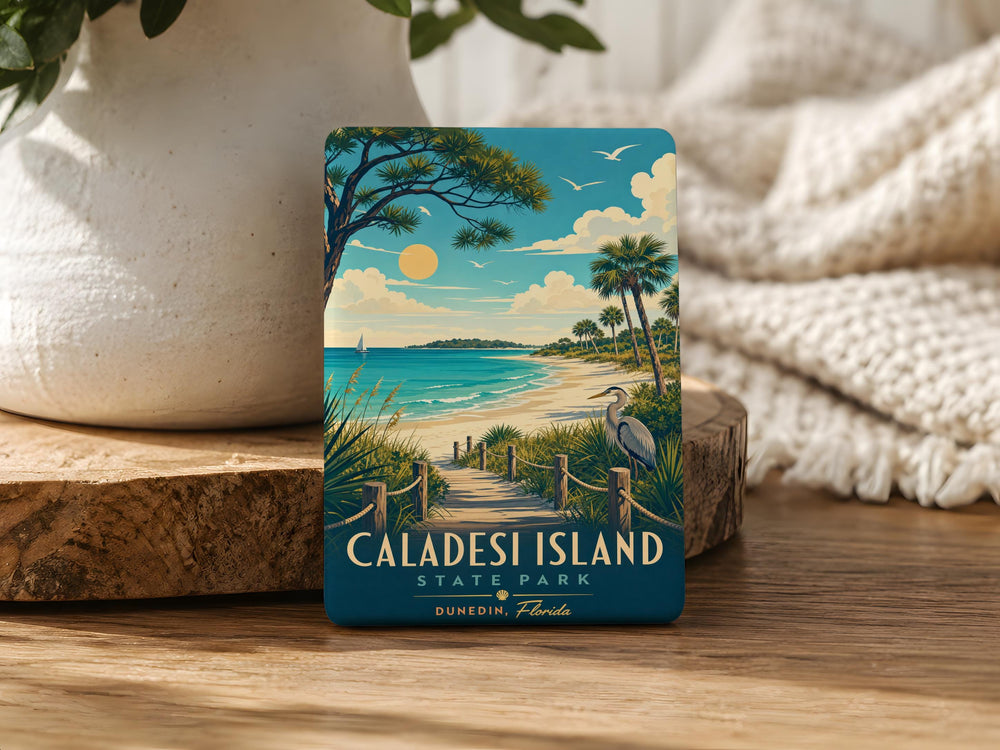 Caladesi Island State Park Fridge Magnet, Florida Beach Nature Souvenir, Coastal Travel Keepsake, State Park Gift