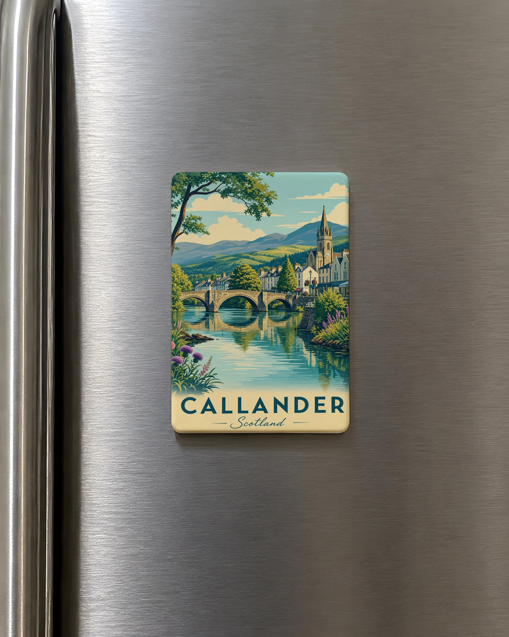 Callander Scotland Fridge Magnet, Callander Souvenir Magnet, Scottish Highlands Travel Keepsake, Scotland Gift Magnet