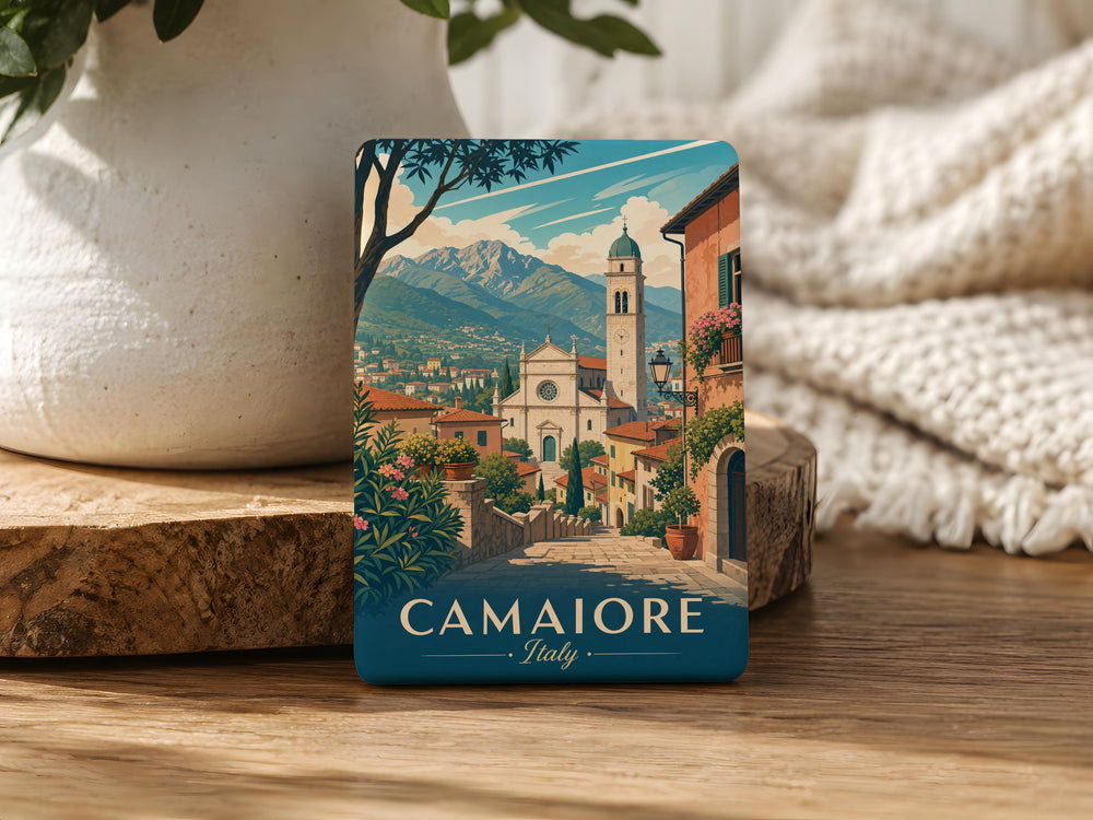 Camaiore Italy Fridge Magnet, Camaiore Tuscany Souvenir Magnet, Italian Travel Gift, Camaiore Town Keepsake Magnet