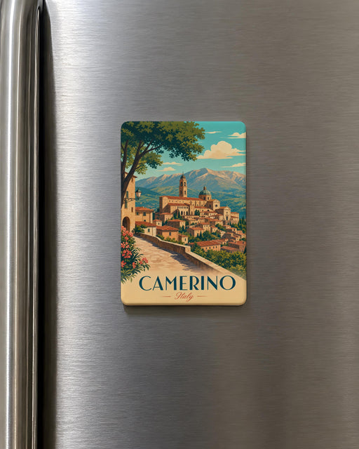 Camerino Italy Fridge Magnet, Camerino Souvenir Magnet, Italy Travel Gift, Marche Region Keepsake, Italian Town Landmark Magnet