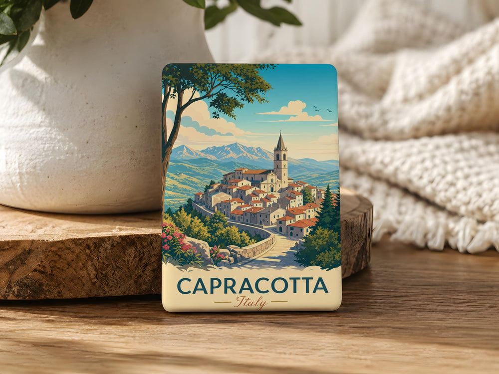 Capracotta Italy Fridge Magnet, Capracotta Souvenir Magnet, Italian Village Travel Keepsake, Italy Vacation Gift