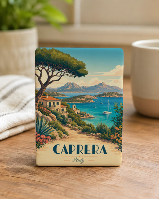 Caprera Italy Fridge Magnet, Caprera Island Souvenir Magnet, Sardinia Travel Keepsake, Italian Island Vacation Gift