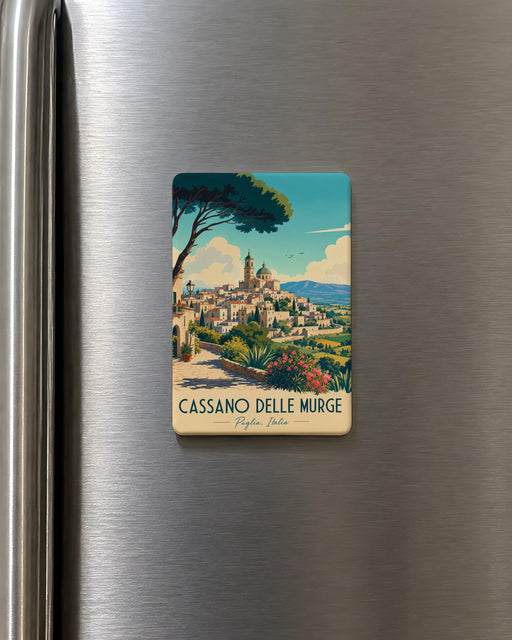 Cassano delle Murge Fridge Magnet, Cassano delle Murge Italy Souvenir Magnet, Puglia Travel Gift, Italian Town Keepsake Magnet