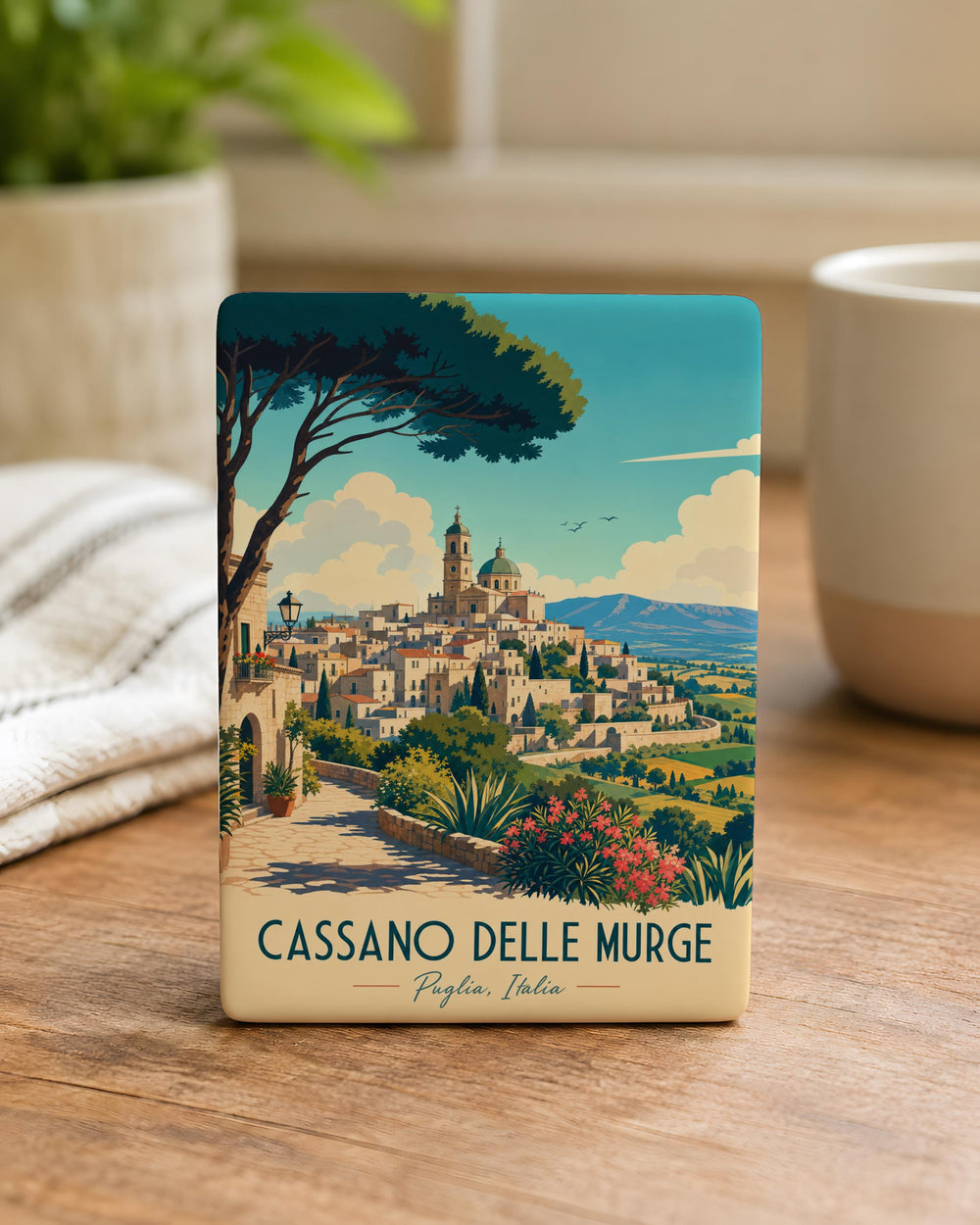 Cassano delle Murge Fridge Magnet, Cassano delle Murge Italy Souvenir Magnet, Puglia Travel Gift, Italian Town Keepsake Magnet