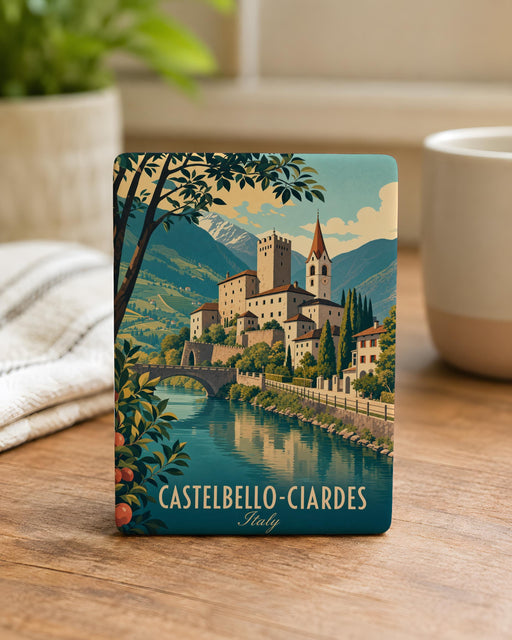 Castelbello-Ciardes Italy Fridge Magnet, South Tyrol Travel Souvenir Magnet, Castelbello-Ciardes Destination Keepsake Magnet