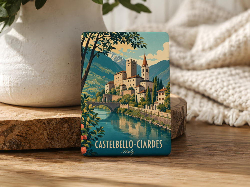 Castelbello-Ciardes Italy Fridge Magnet, South Tyrol Travel Souvenir Magnet, Castelbello-Ciardes Destination Keepsake Magnet