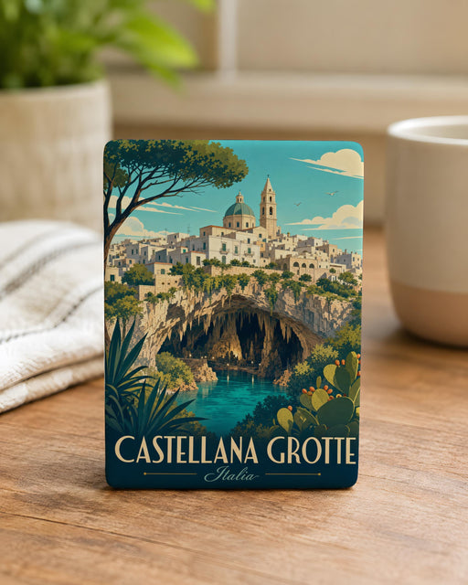 Castellana Grotte Cave Fridge Magnet, Italy Travel Souvenir Magnet, Apulia Landmark Refrigerator Magnet