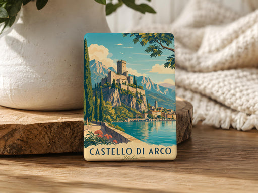 Castello di Arco Fridge Magnet, Arco Castle Italy Souvenir Magnet, Trentino Alto Adige Travel Gift, Italian Landmark Magnet