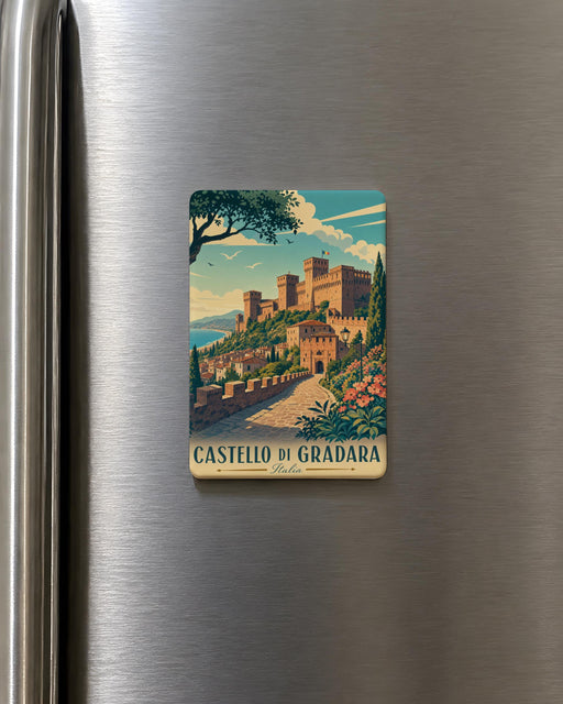 Castello di Gradara Fridge Magnet, Gradara Castle Italy Souvenir Magnet, Medieval Fortress Travel Keepsake Gift