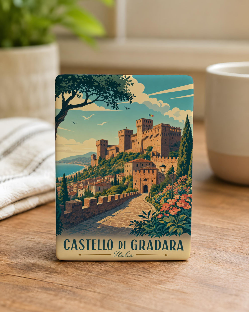 Castello di Gradara Fridge Magnet, Gradara Castle Italy Souvenir Magnet, Medieval Fortress Travel Keepsake Gift