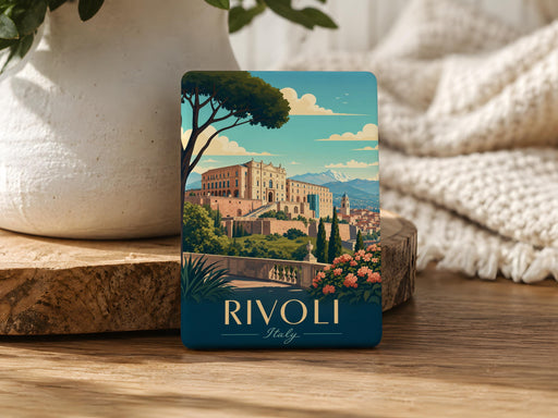 Castello di Rivoli Fridge Magnet, Rivoli Castle Landmark Souvenir Magnet, Italy Travel Keepsake Magnet