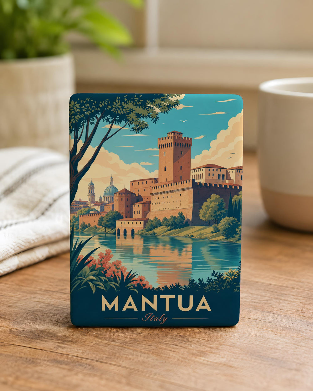 Castello di San Giorgio Mantua Italy Fridge Magnet, Mantua Castle Souvenir Magnet, Travel Landmark Refrigerator Magnet