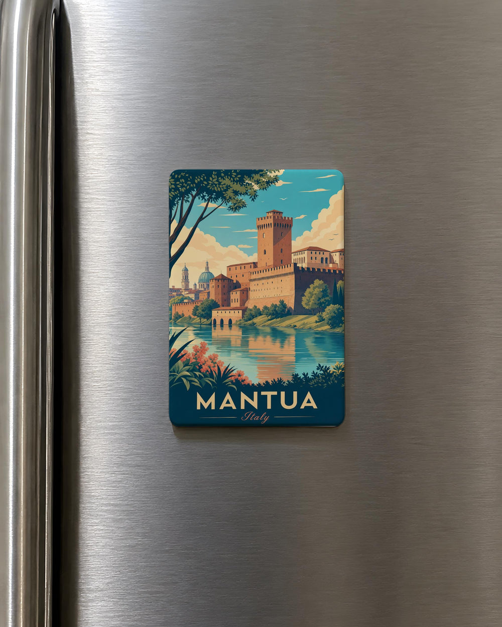 Castello di San Giorgio Mantua Italy Fridge Magnet, Mantua Castle Souvenir Magnet, Travel Landmark Refrigerator Magnet