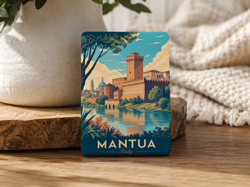 Castello di San Giorgio Mantua Italy Fridge Magnet, Mantua Castle Souvenir Magnet, Travel Landmark Refrigerator Magnet