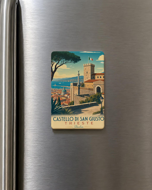 Castello di San Giusto Trieste Italy Fridge Magnet, Trieste Castle Souvenir Magnet, Italian Landmark Travel Gift Magnet