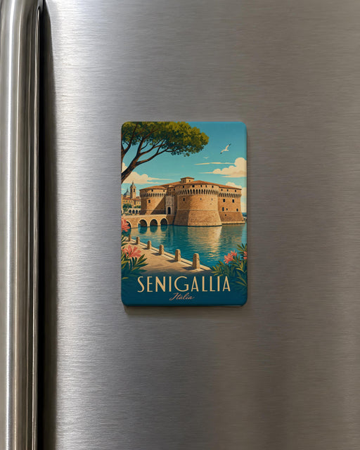 Castello di Senigallia Fridge Magnet, Senigallia Italy Castle Souvenir Magnet, Marche Travel Keepsake Magnet