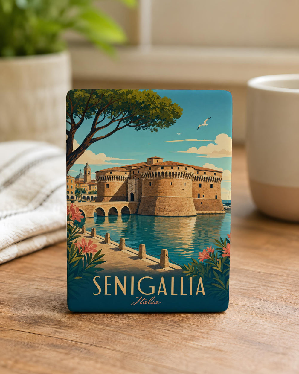 Castello di Senigallia Fridge Magnet, Senigallia Italy Castle Souvenir Magnet, Marche Travel Keepsake Magnet