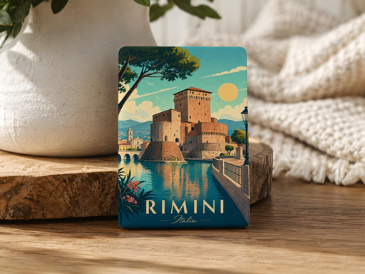 Castel Sismondo Rimini Fridge Magnet, Italy Castle Landmark Souvenir Magnet, Rimini Travel Gift Magnet
