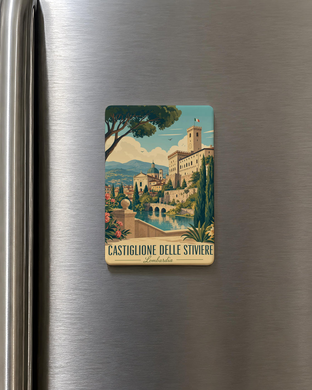 Castiglione delle Stiviere Italy Fridge Magnet, Castiglione delle Stiviere Souvenir Magnet, Italian Town Travel Magnet