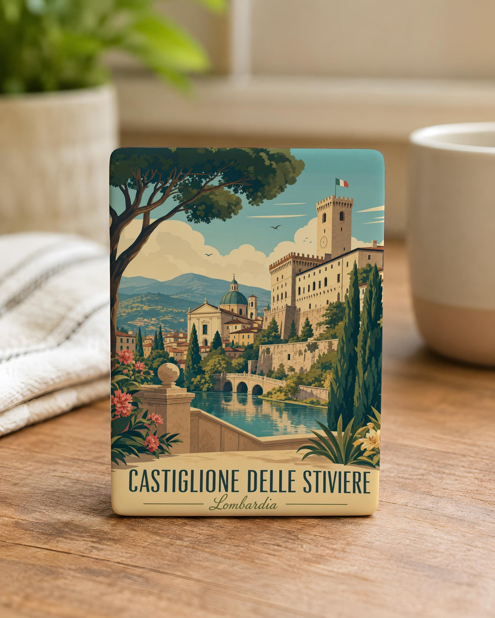 Castiglione delle Stiviere Italy Fridge Magnet, Castiglione delle Stiviere Souvenir Magnet, Italian Town Travel Magnet