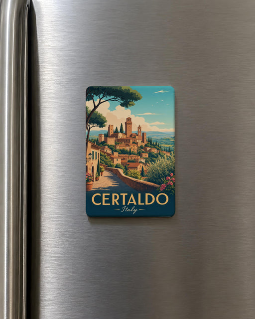 Certaldo Italy Fridge Magnet, Certaldo Tuscany Souvenir Magnet, Italian Travel Landmark Refrigerator Magnet