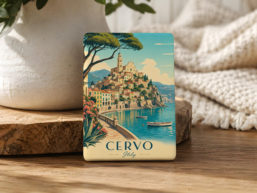 Cervo Italy Fridge Magnet, Cervo Liguria Travel Souvenir Magnet, Italian Riviera Village Keepsake, Italy Destination Magnet