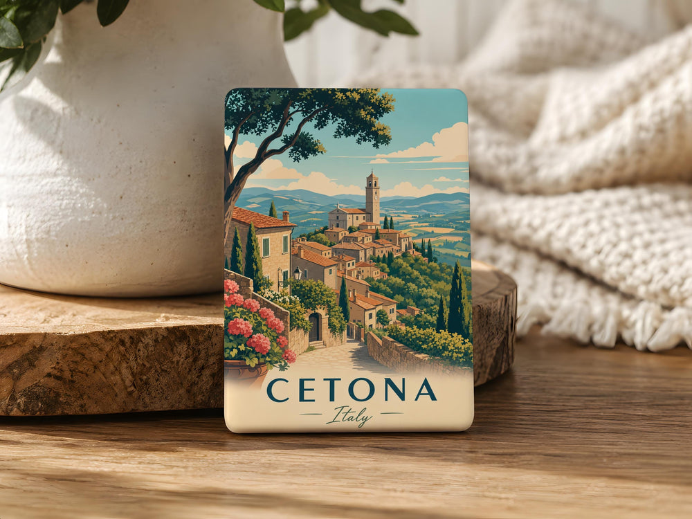Cetona Italy Fridge Magnet, Tuscany Travel Souvenir, Italian Village Landmark Keepsake, Italy Vacation Gift, Cetona Town Decor
