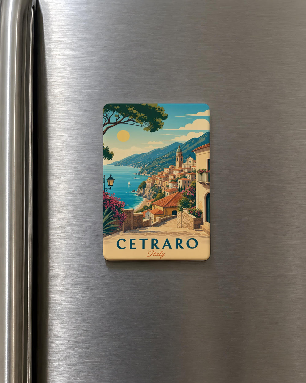 Cetraro Italy Fridge Magnet, Cetraro Calabria Souvenir Magnet, Italian Coastal Town Travel Keepsake Magnet