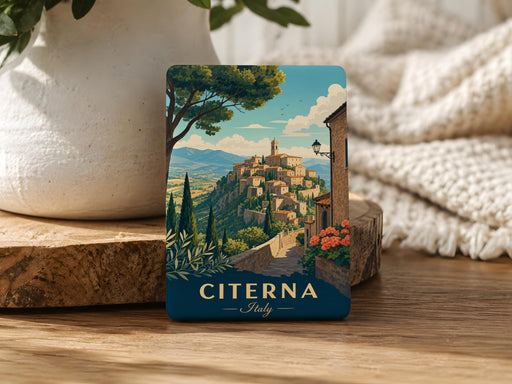 Citerna Italy Fridge Magnet, Citerna Village Souvenir Magnet, Umbria Italy Travel Gift, Italian Hill Town Keepsake Magnet