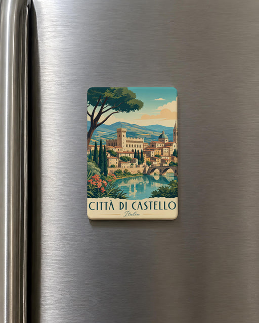 Città di Castello Italy Fridge Magnet, Città di Castello Souvenir Magnet, Umbria Travel Keepsake Refrigerator Magnet