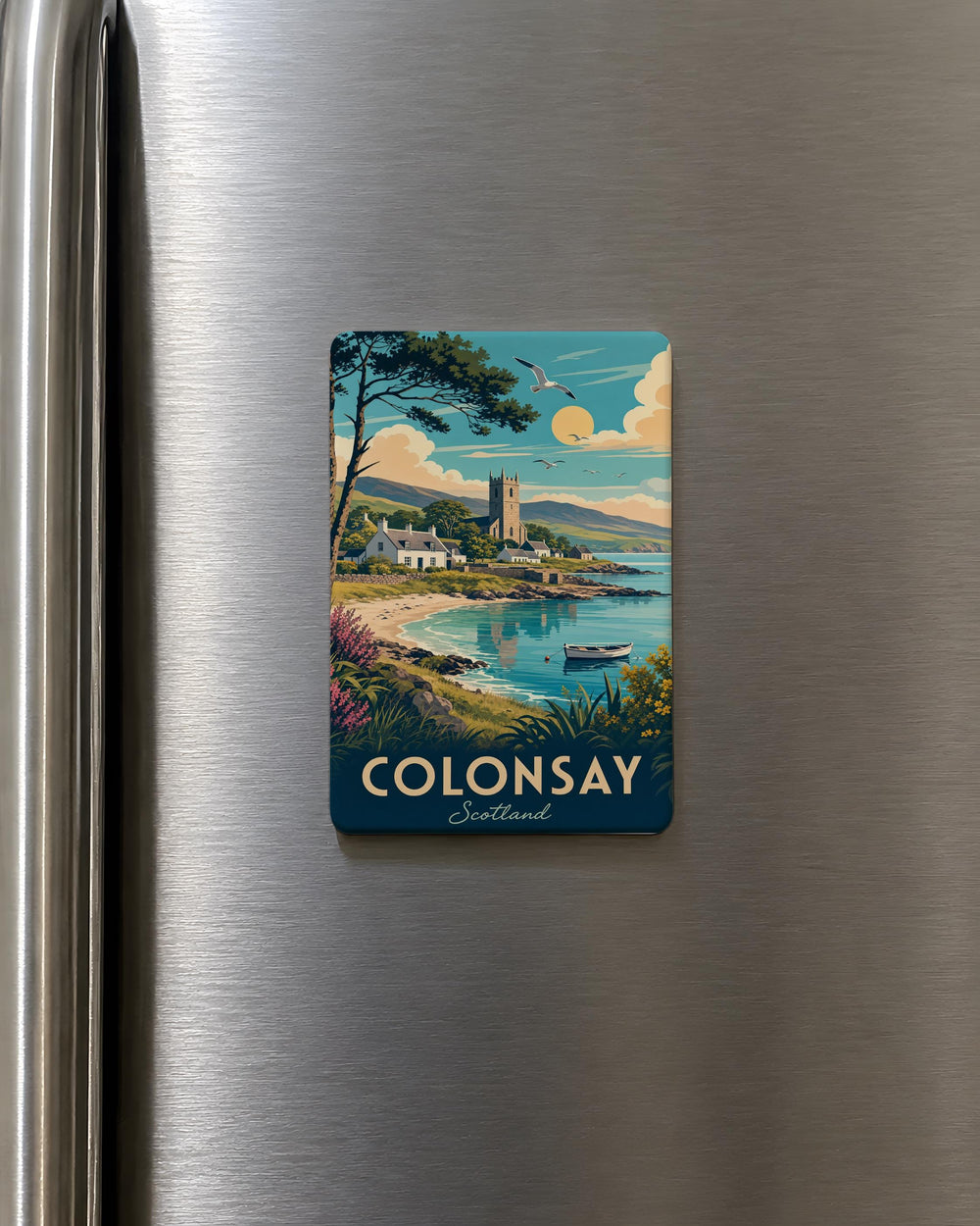 Colonsay Scotland Fridge Magnet, Colonsay Island Souvenir Magnet, Scottish Hebrides Travel Keepsake Magnet
