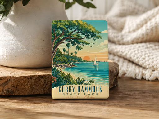 Curry Hammock State Park Fridge Magnet, Florida Keys Souvenir Magnet, State Park Travel Keepsake Magnet