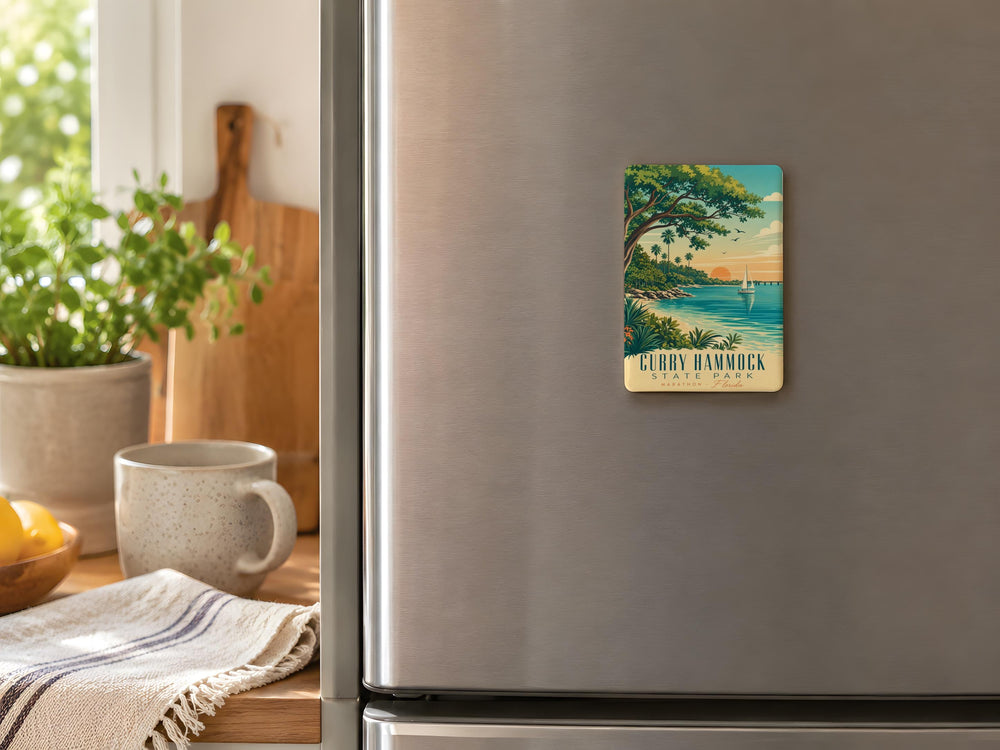 Curry Hammock State Park Fridge Magnet, Florida Keys Souvenir Magnet, State Park Travel Keepsake Magnet