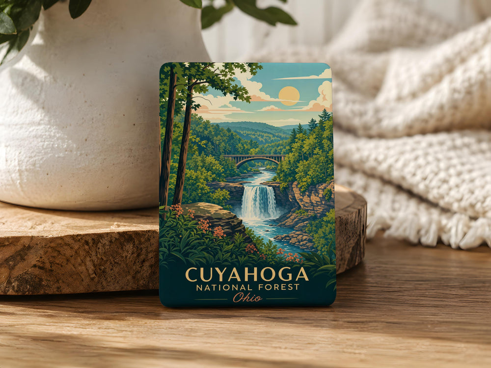 Cuyahoga Valley National Park Fridge Magnet, Ohio National Park Souvenir Magnet, Scenic Nature Travel Keepsake Gift
