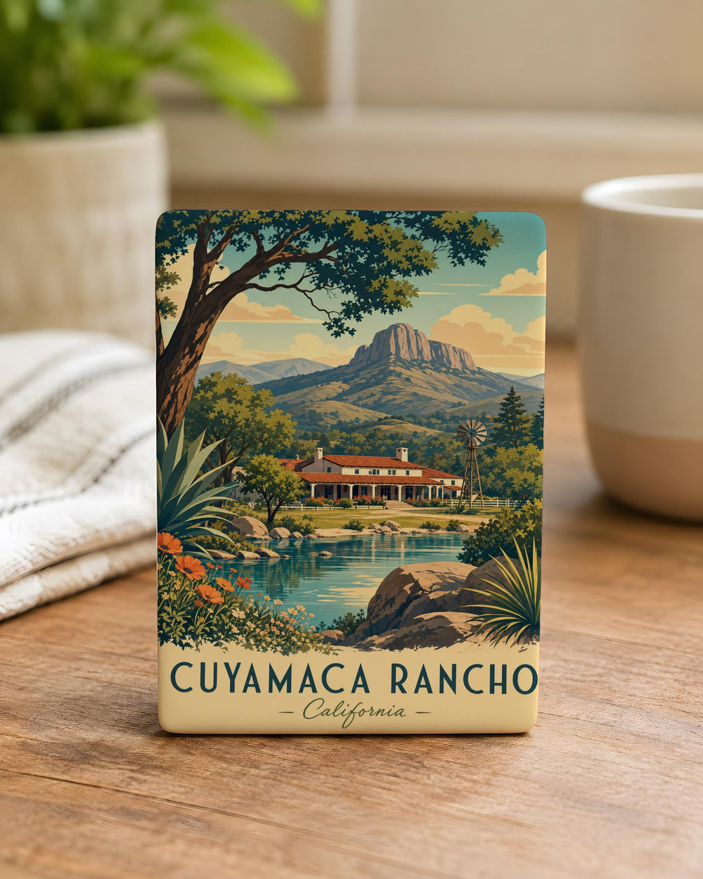 Cuyamaca Rancho State Park Fridge Magnet, California Mountain Forest Nature Souvenir Magnet