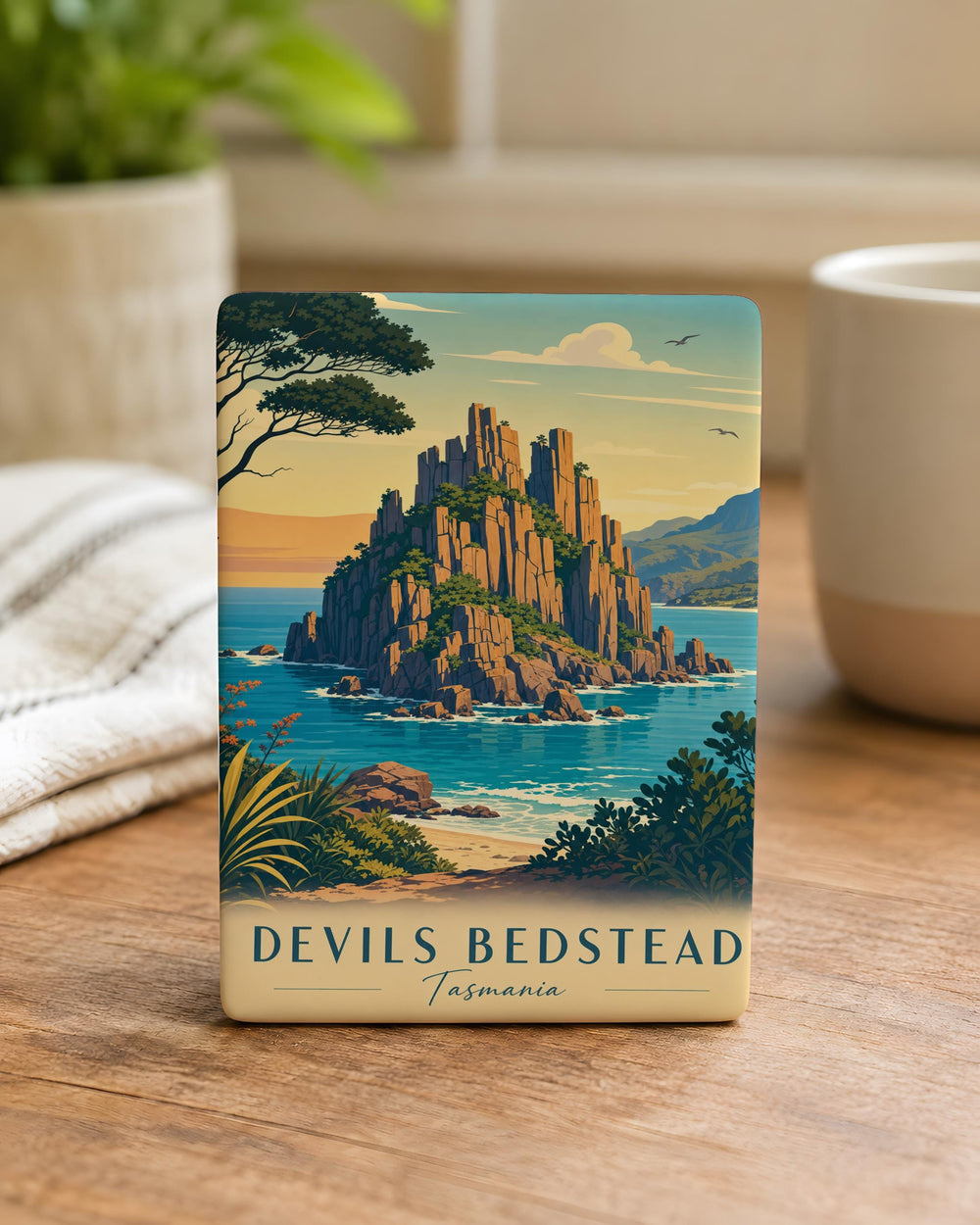 Devils Bedstead Fridge Magnet, Desert Rock Formation Landmark Souvenir Magnet, Nature Landscape Refrigerator Magnet